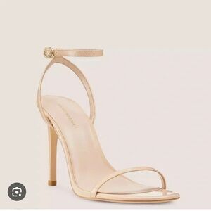 Brand New Stuart Weitzman Dancer 95 Golden Beige Sandal Pump Size 9.5 / 40